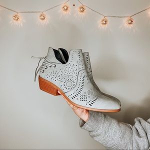 Trendy cutout ankle booties